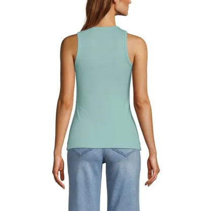 Women's Drapey Rib Fitted Tank Top