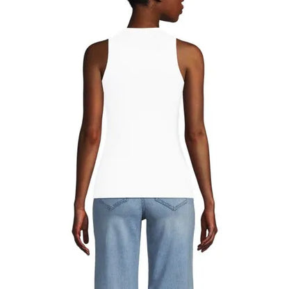 Women's Drapey Rib Fitted Tank Top