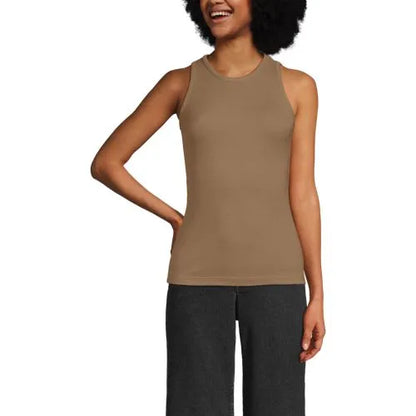 Women's Drapey Rib Fitted Tank Top