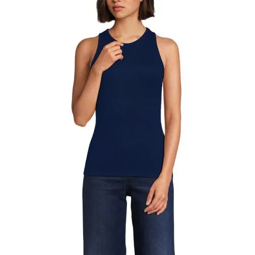 Women's Drapey Rib Fitted Tank Top