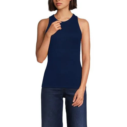 Women's Drapey Rib Fitted Tank Top