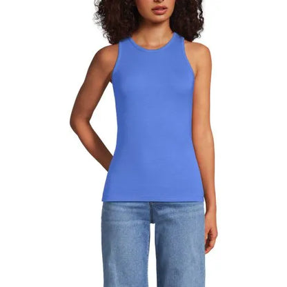Women's Drapey Rib Fitted Tank Top