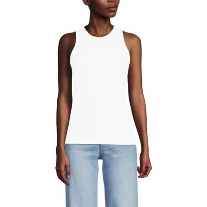 Women's Drapey Rib Fitted Tank Top