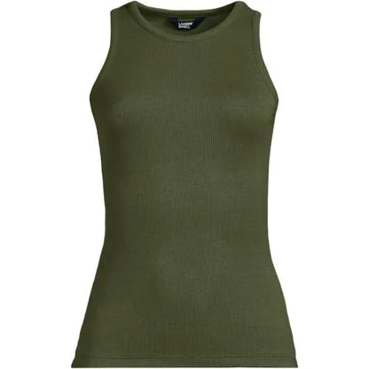 Women's Drapey Rib Fitted Tank Top