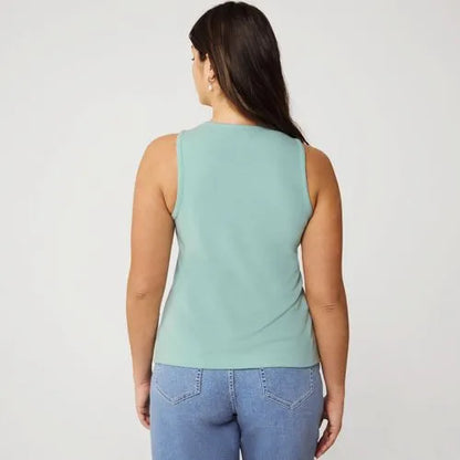 Women's Drapey Rib Fitted Tank Top