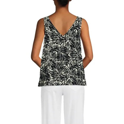 Women's Creaseless V-neck Sleeveless Top