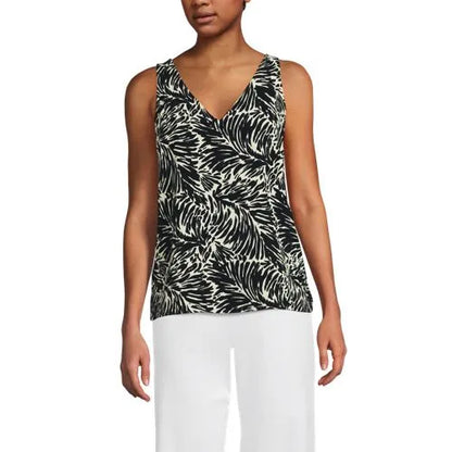 Women's Creaseless V-neck Sleeveless Top