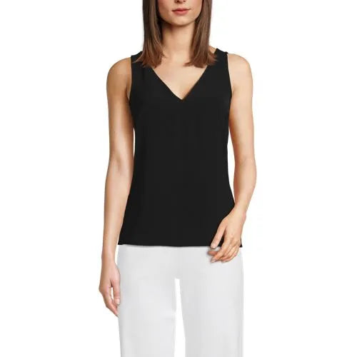 Women's Creaseless V-neck Sleeveless Top