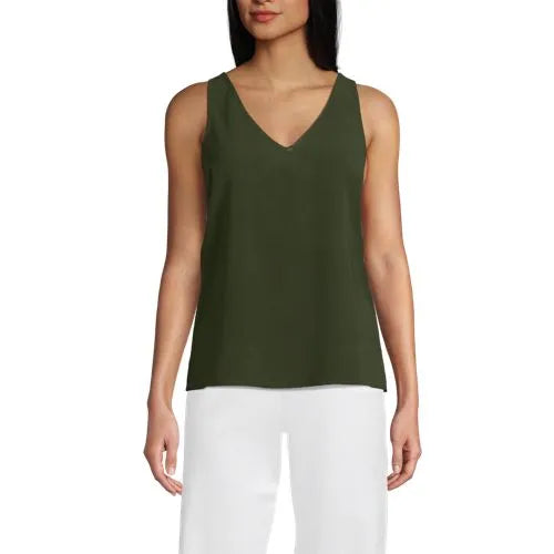 Women's Creaseless V-neck Sleeveless Top
