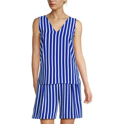 Women's Creaseless V-neck Sleeveless Top