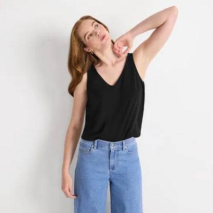 Women's Creaseless V-neck Sleeveless Top