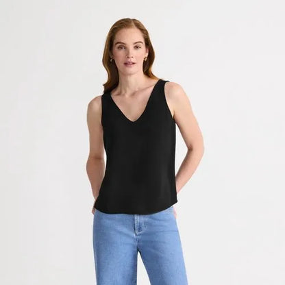Women's Creaseless V-neck Sleeveless Top