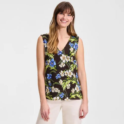 Women's Creaseless V-neck Sleeveless Top