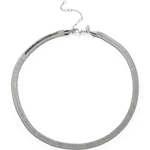 Water-Resistant Short Wide Layering Necklace