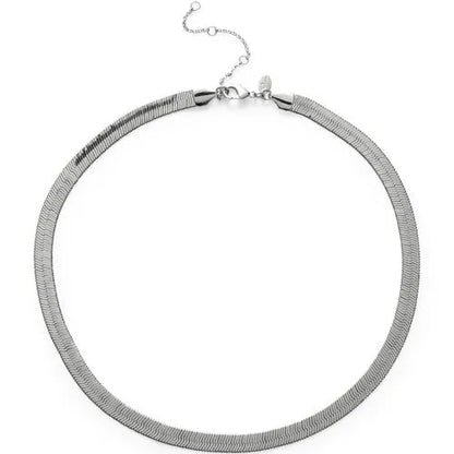 Water-Resistant Short Wide Layering Necklace