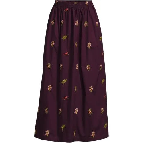 Women's Poplin Pull On Maxi Skirt