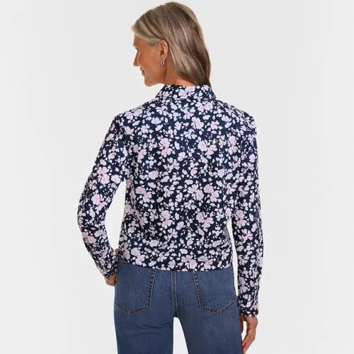 Women's No Iron Boxy Cropped Shirt