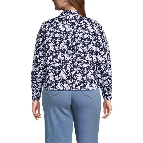 Women's No Iron Boxy Cropped Shirt