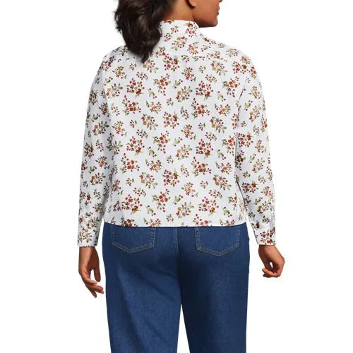 Women's No Iron Boxy Cropped Shirt