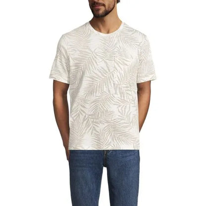 Men's Short Sleeve Cotton Linen Tee