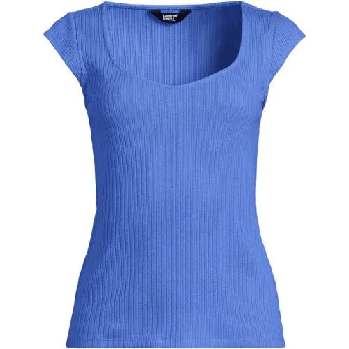 Women's Pointelle Cap Sleeve Top