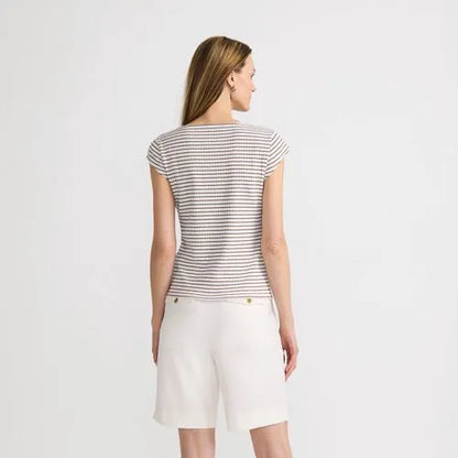 Women's Pointelle Cap Sleeve Top