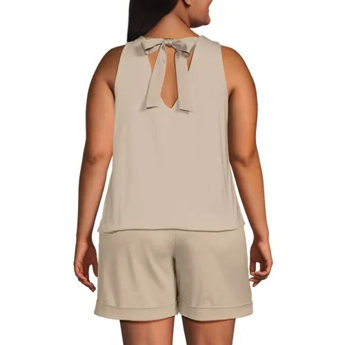 Women's Lightweight Jersey Blouson V-neck Tank
