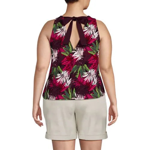 Women's Lightweight Jersey Blouson V-neck Tank