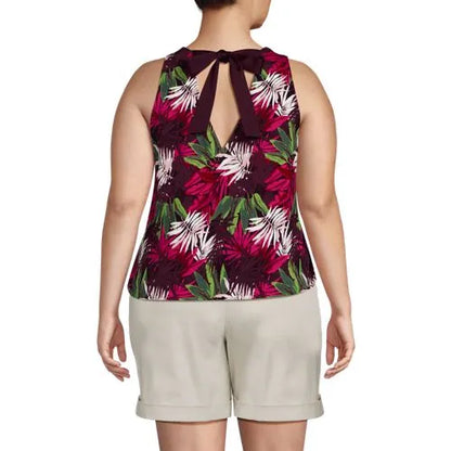 Women's Lightweight Jersey Blouson V-neck Tank