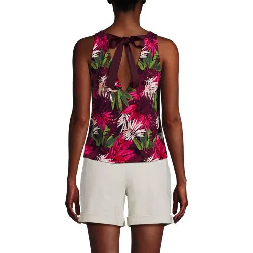 Women's Lightweight Jersey Blouson V-neck Tank