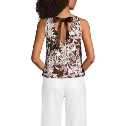 Women's Lightweight Jersey Blouson V-neck Tank
