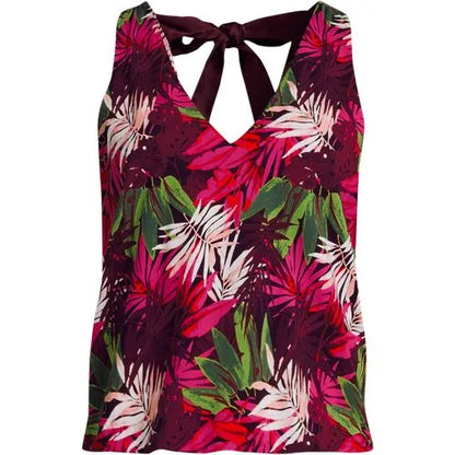 Women's Lightweight Jersey Blouson V-neck Tank