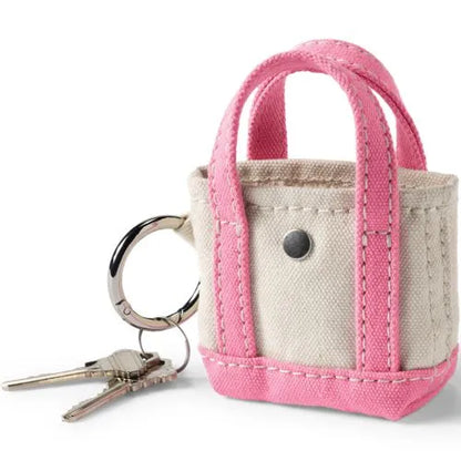 Micro Canvas Tote Charm