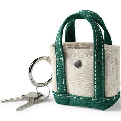 Micro Canvas Tote Charm