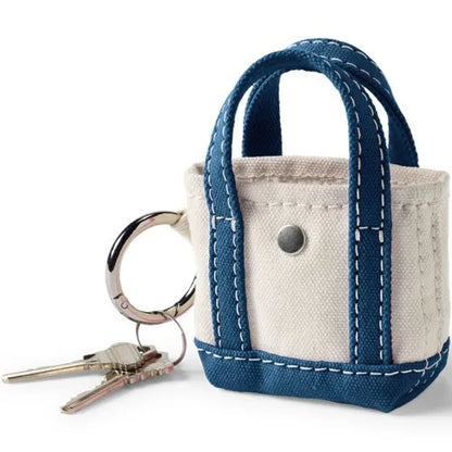 Micro Canvas Tote Charm