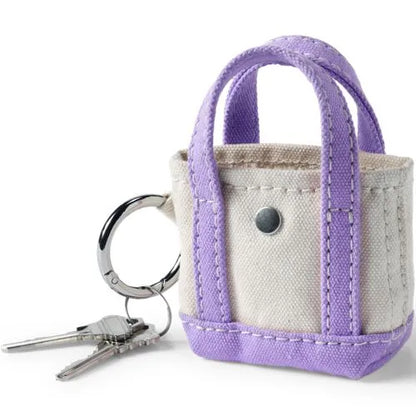Micro Canvas Tote Charm