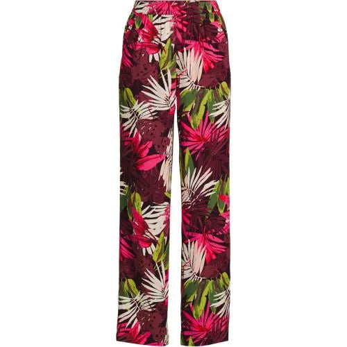 Women's Rayon High Rise Wide Leg Pants - Set Bottom