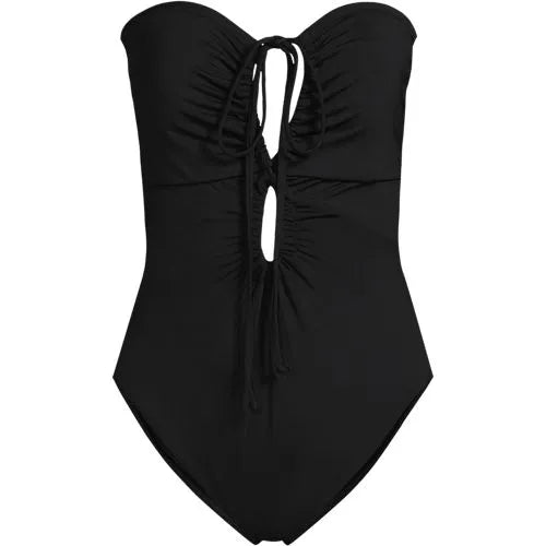 Women's Cut Out Multiway Halter High Leg One Piece Swimsuit