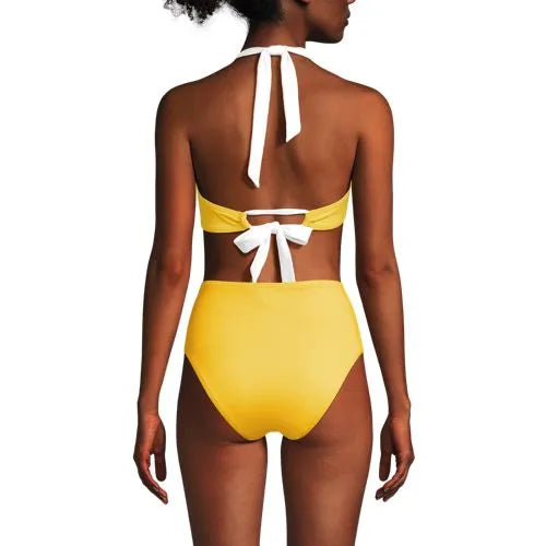 Women's Seamed Halter Bikini Top
