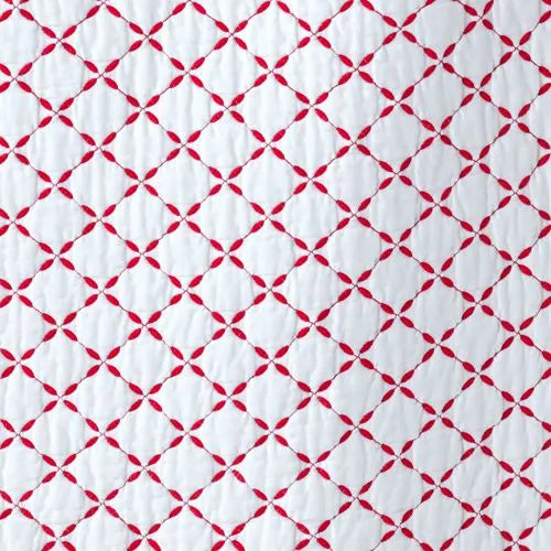 Embroidered Diamond Double Voile Quilt