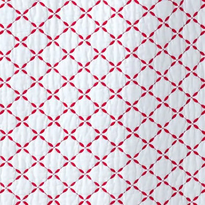 Embroidered Diamond Double Voile Quilt
