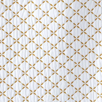 Embroidered Diamond Double Voile Quilt