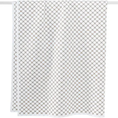 Embroidered Diamond Double Voile Quilt