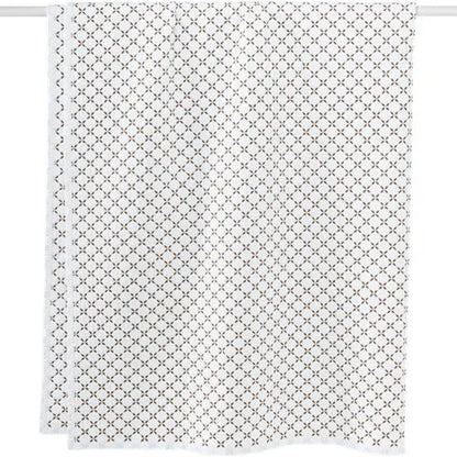 Embroidered Diamond Double Voile Quilt