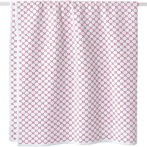 Embroidered Diamond Double Voile Quilt