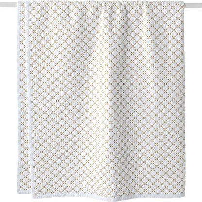 Embroidered Diamond Double Voile Quilt