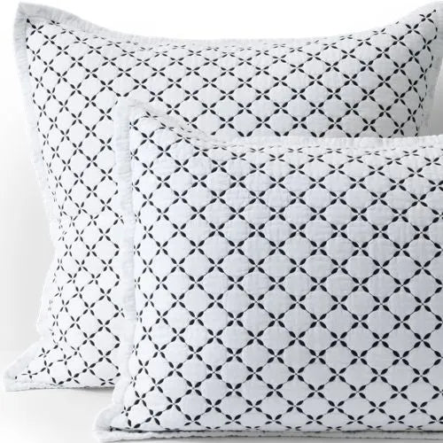 Embroidered Diamond Double Voile Quilt