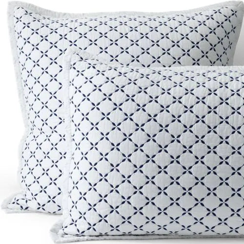 Embroidered Diamond Double Voile Quilt