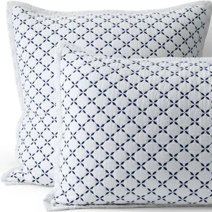 Embroidered Diamond Double Voile Quilt