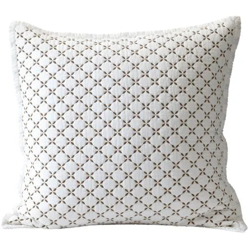 Embroidered Diamond Double Voile Quilt